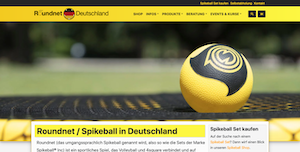 Die Homepage von Roundnet-Deutschland.de
